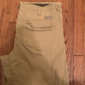 xplore columbia outdoor tan pants, size 36